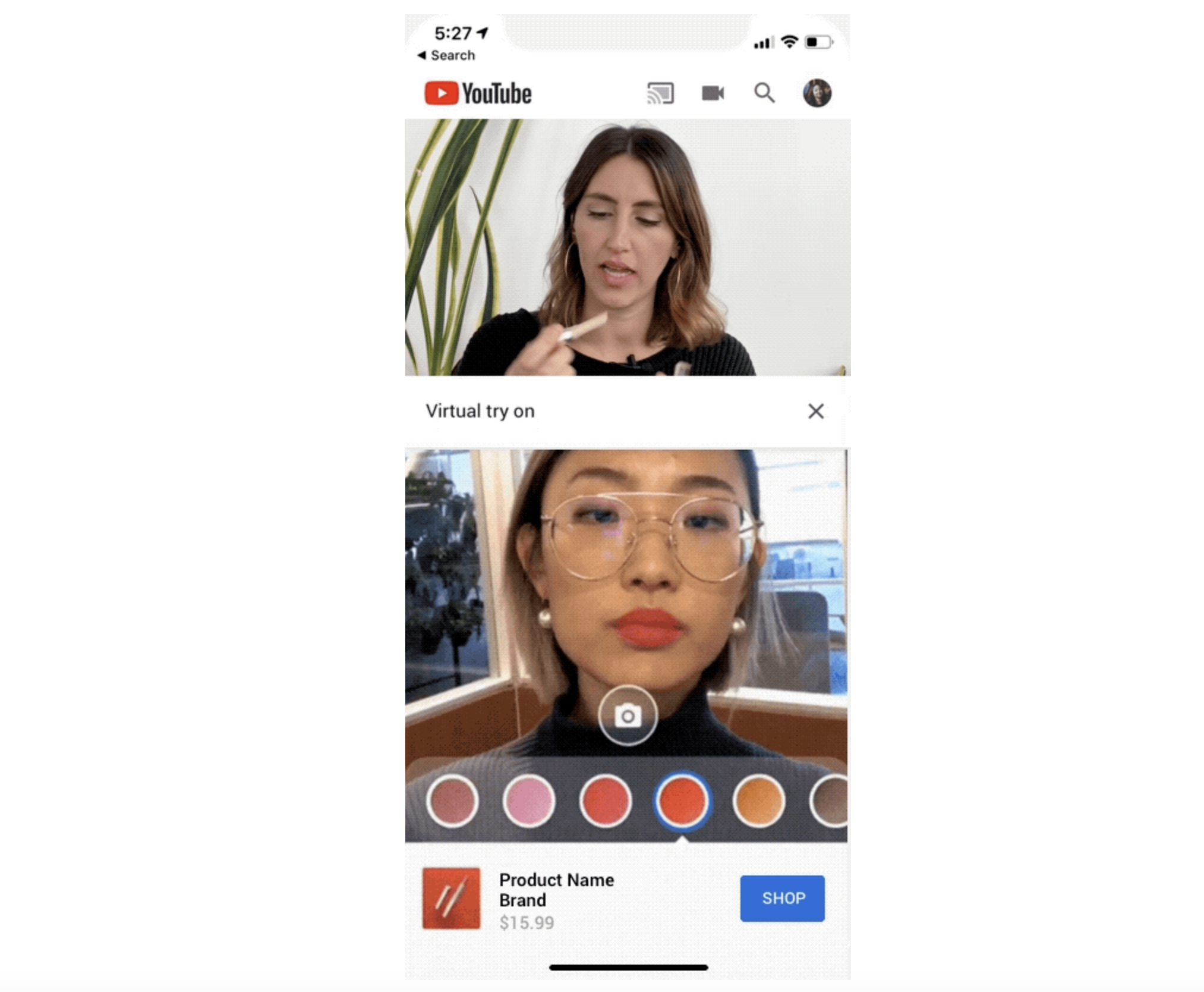 youtube's new ar beauty try-on lets viewers virtually try on