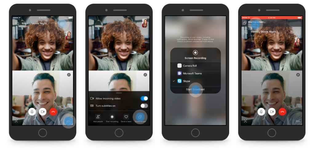Skype publicly launches screen sharing on iOS and Android | TechCrunch