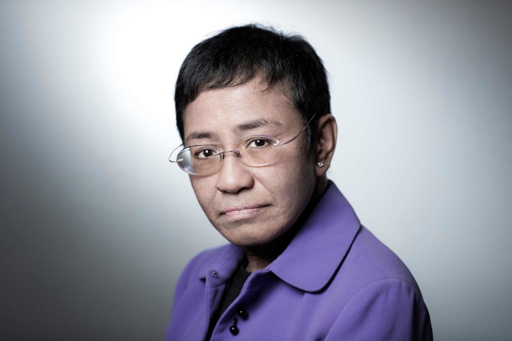 CEO of Philippine news website Rappler, Maria Ressa, poses during a photo session on September 11, 2018 in Paris. (Photo by JOEL SAGET / AFP) (Photo credit should read JOEL SAGET/AFP/Getty Images)