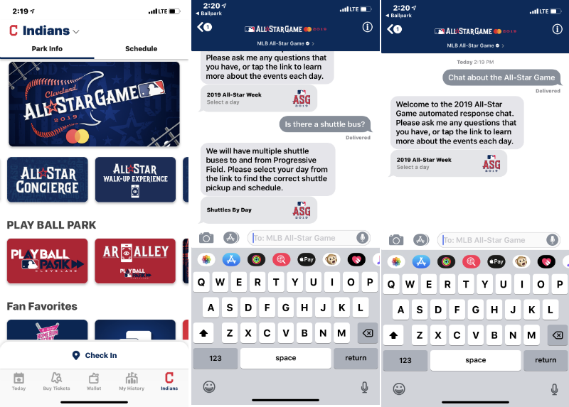 Mlb Ballpark App Adds Apple Business Chat Powered Concierge