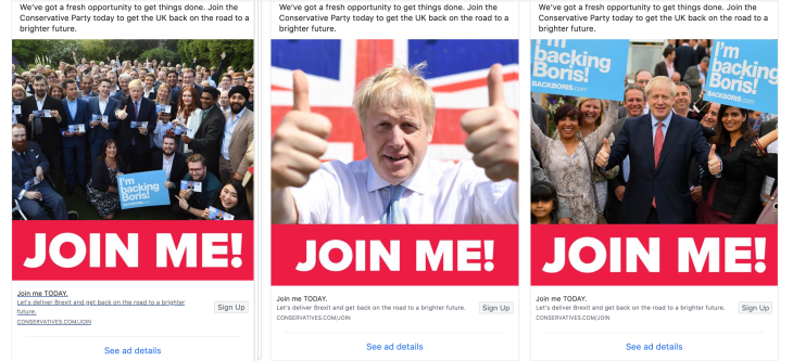 Boris Facebook ads