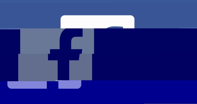 facebook logo down glitch