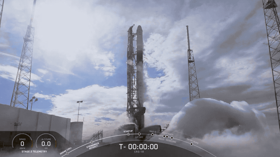 spacex crs 18 launch