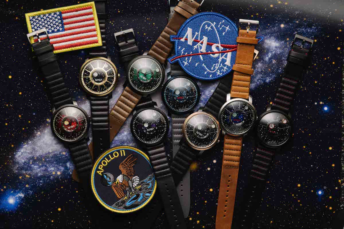 Synthetic NASA 'Meatball' Watch - Black