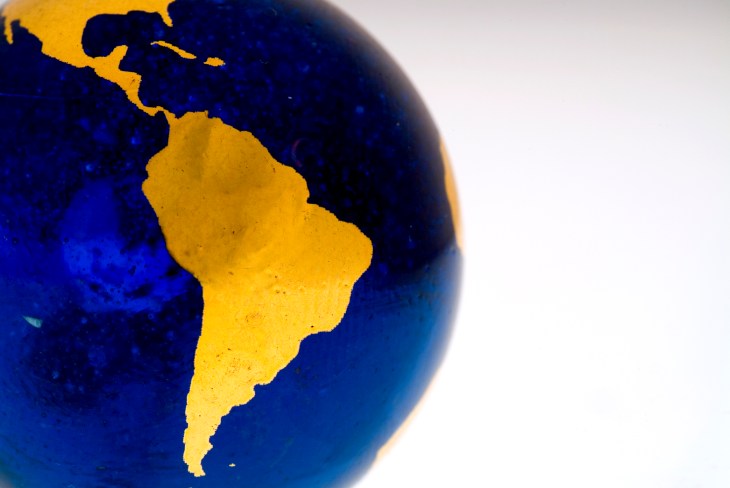 Globe Detail, South America