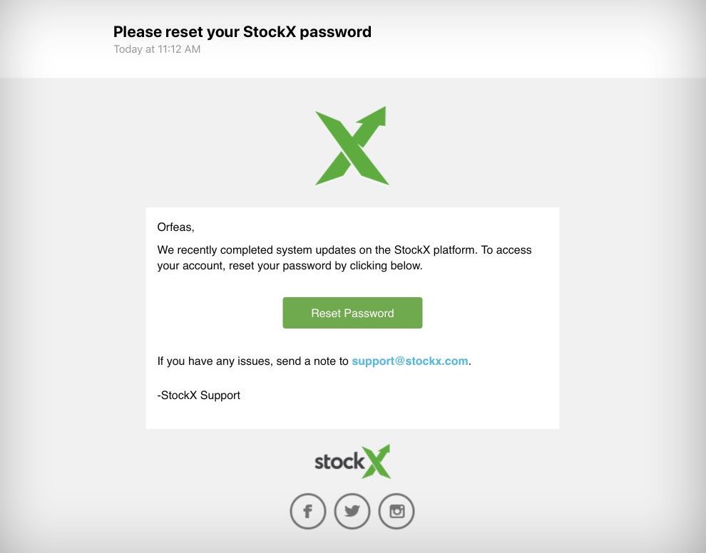 Stockx Admits Suspicious Activity Led To Resetting Passwords
