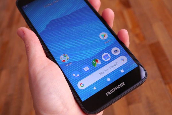 Fairphone 3 runs Android 9 out of the box