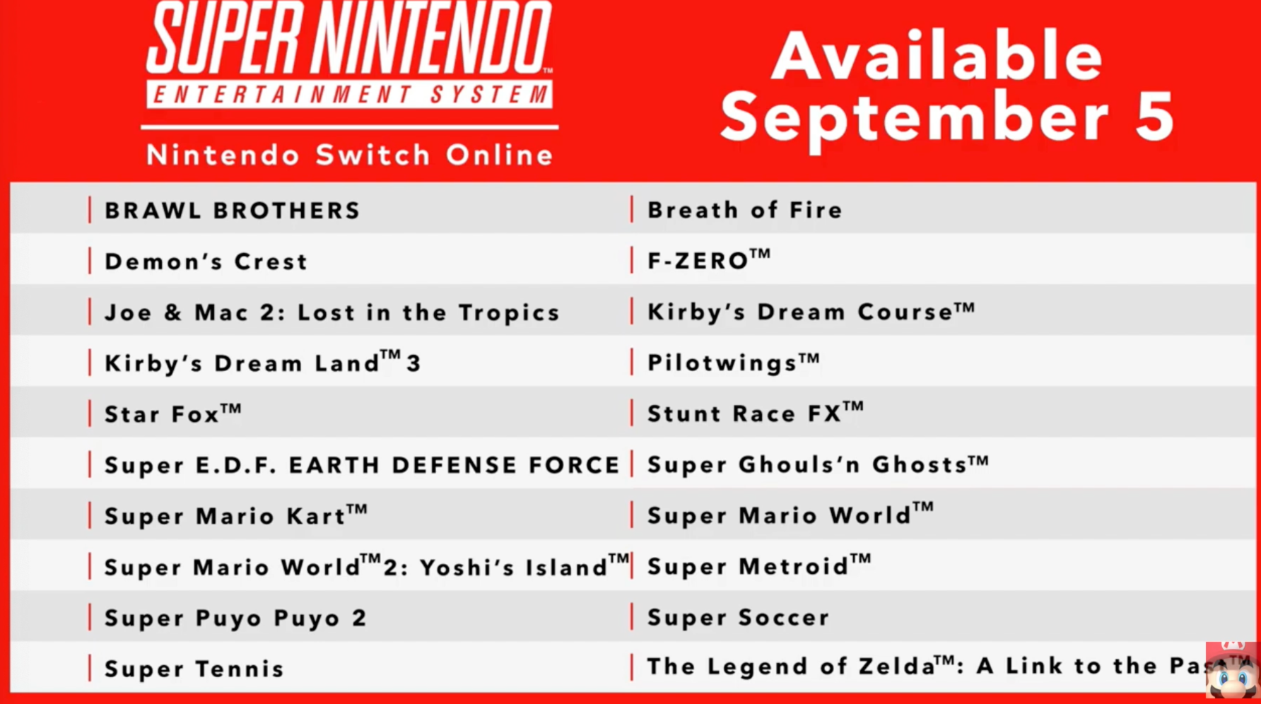 Genoplive Let at ske gavnlig Nintendo Switch Online gets SNES games September 5, plus new SNES  controllers | TechCrunch