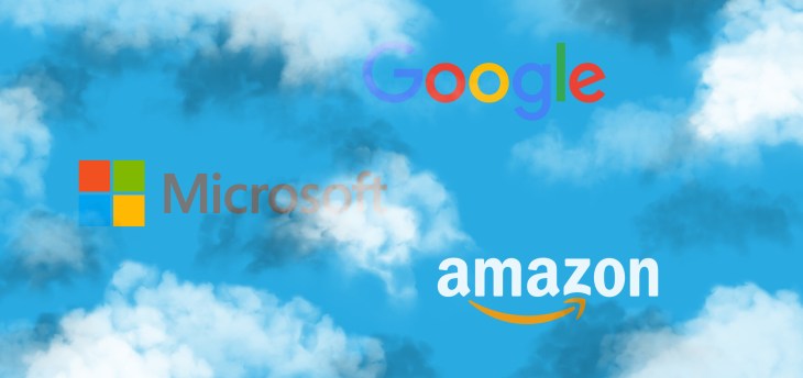 google microsoft amazon clouds