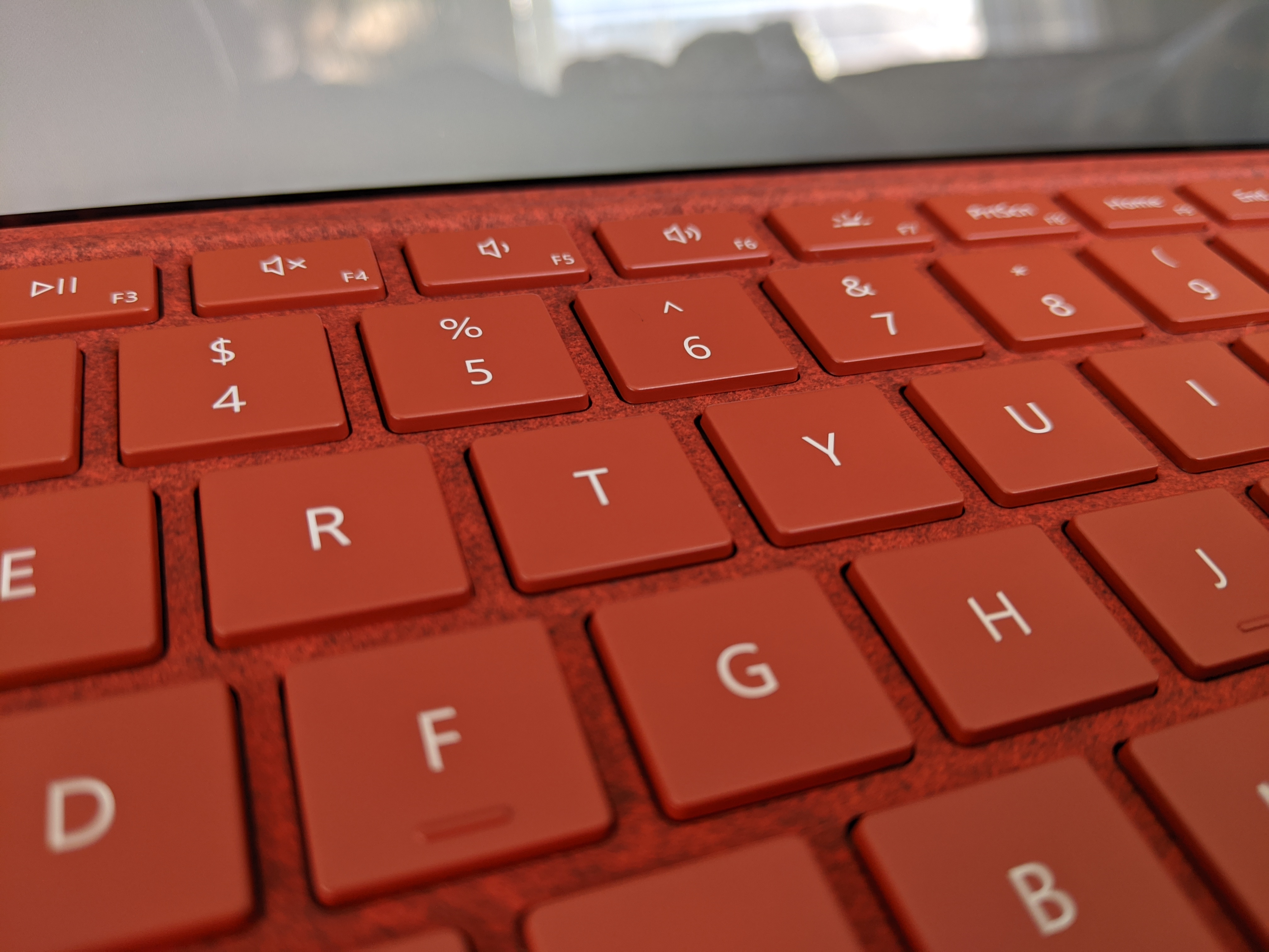 surface pro 7 red keyboard
