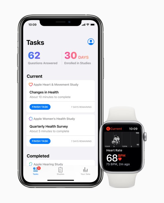 Apple Research App Arrives On Iphone And Apple Watch With Three