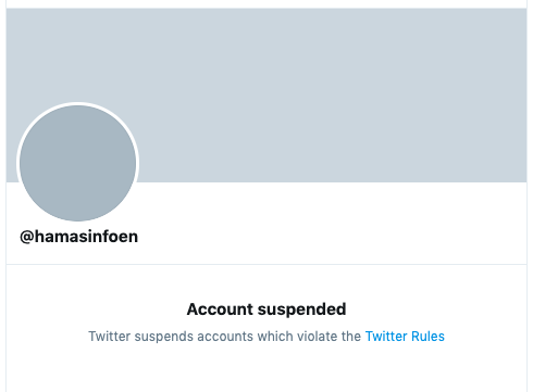 Twitter Suspends Accounts Affiliated With Hamas And Hezbollah