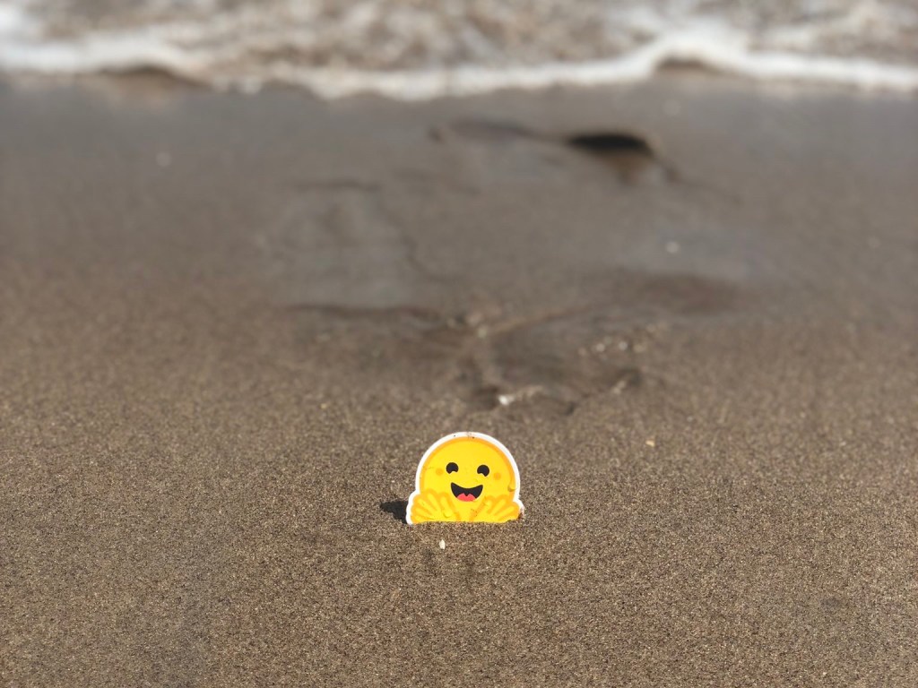 Glückliches Gesicht Im Sand Stecken