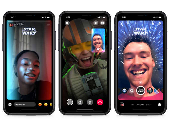 Facebook’s Messenger adds Star Wars-themed features and AR effects