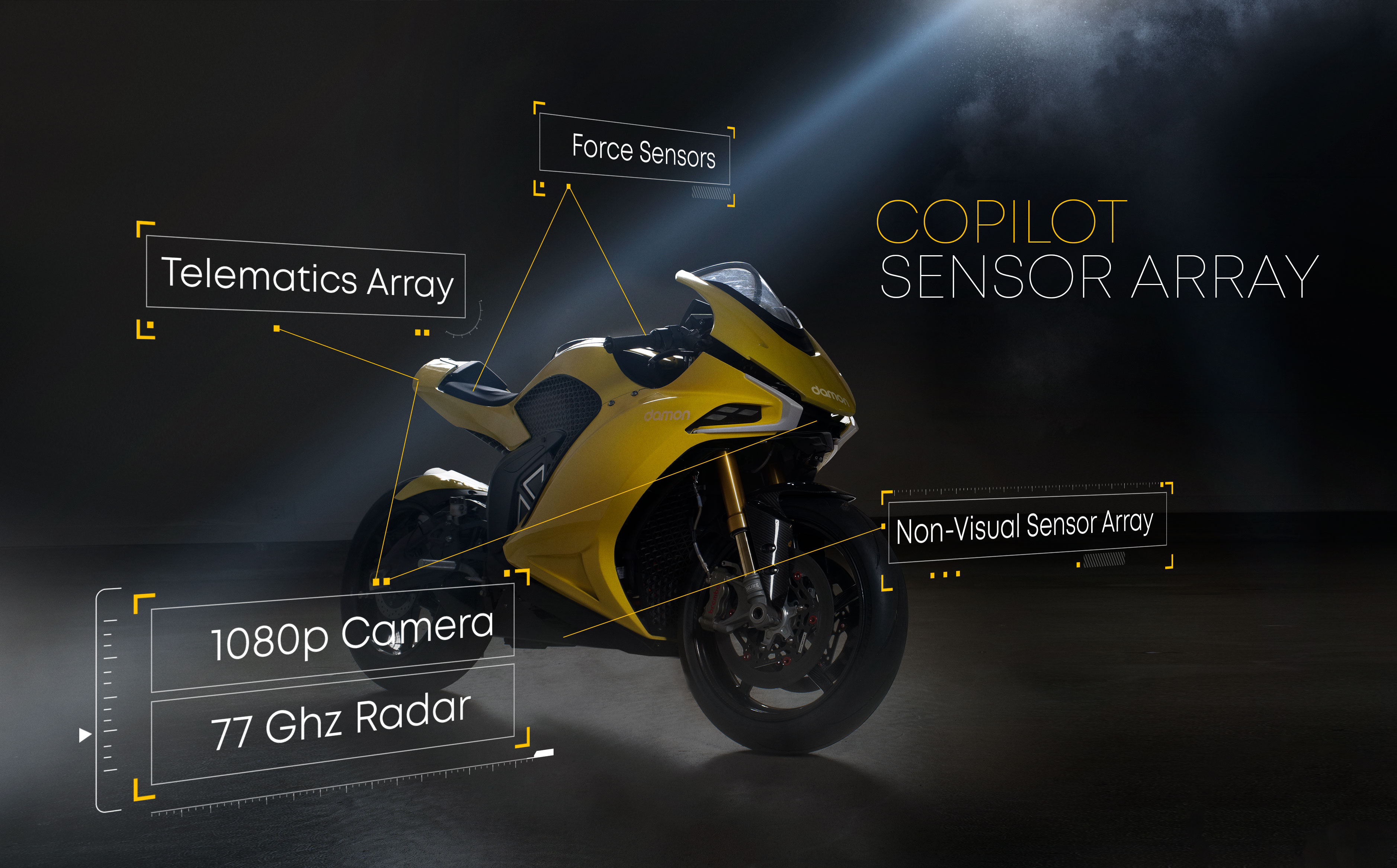 Damon Motorcycles Hypersport Sensors 