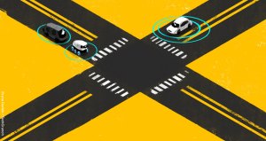 AV self driving cars crossroads