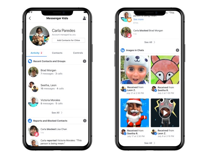 Messenger Kids Adds Expanded Parental Controls Details How Much Kids Data Facebook Collects Internet Technology News - babies get married in roblox cydia club