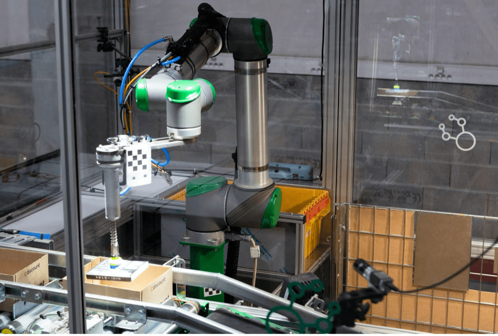 warehouse robot picking merch