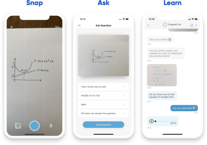 On Demand Tutoring App Snapask Gets 35 Million To Expand In
