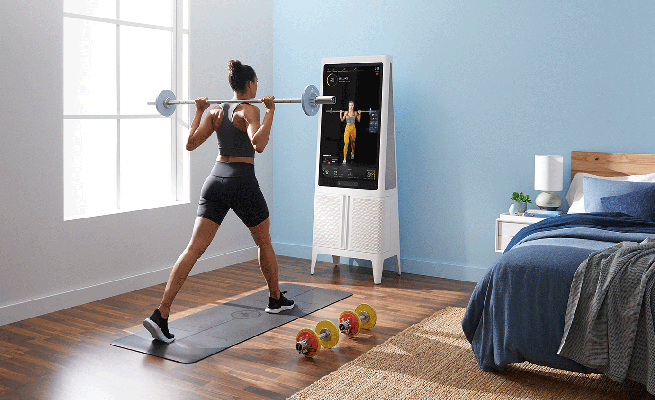 Tempo reveals $17M-funded $2000 weight lift training screen