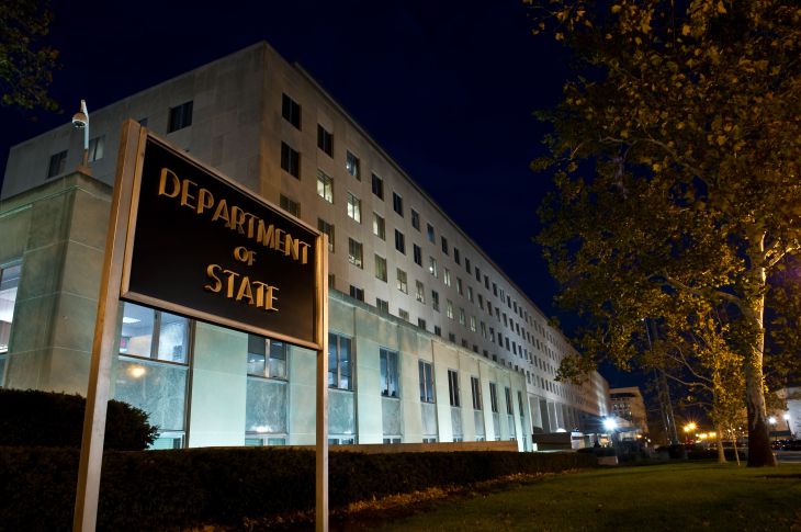 The US State Department is seen on Novem