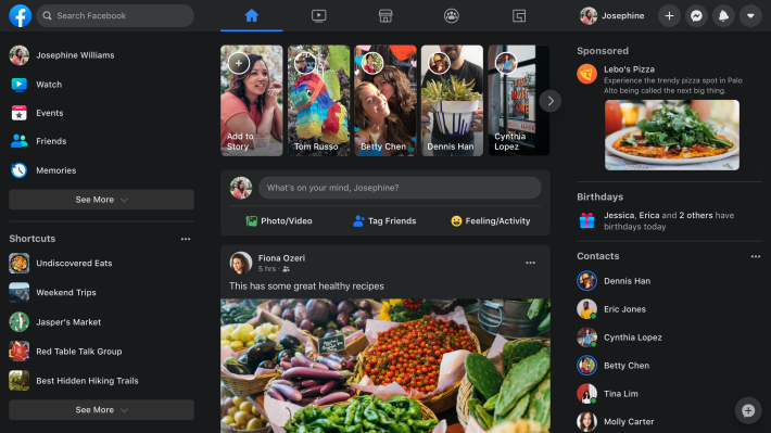 News Feed Dark Mode - Facebook now lets most users opt-in to dark mode desktop redesign