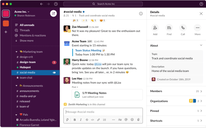 Slack Introduces Simplified Interface As Usage Moves Deeper Into