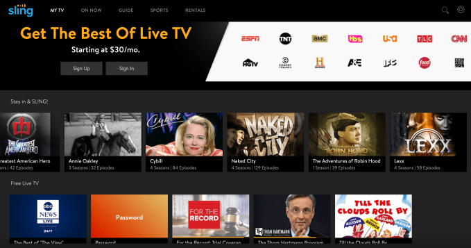 Sling TV rolls out free streaming to US consumers stuck at home
