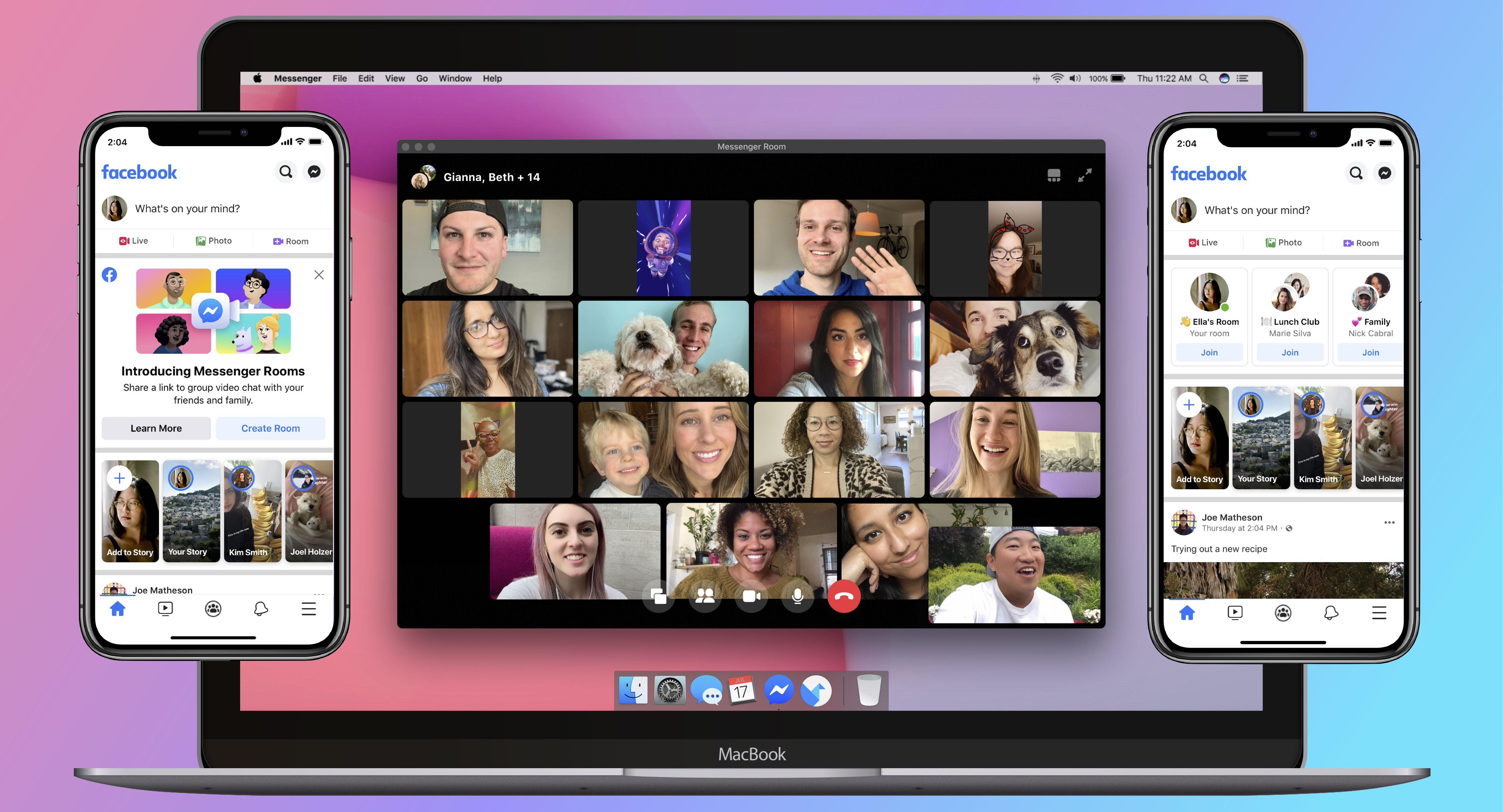 Facebook launches drop-in video chat Rooms to rival Houseparty | TechCrunch