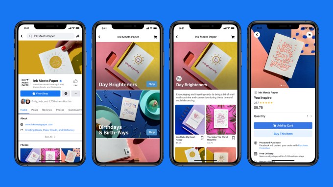 Facebook And Instagram Roll Out Shops Turning Business Profiles Into Storefronts Techcrunch