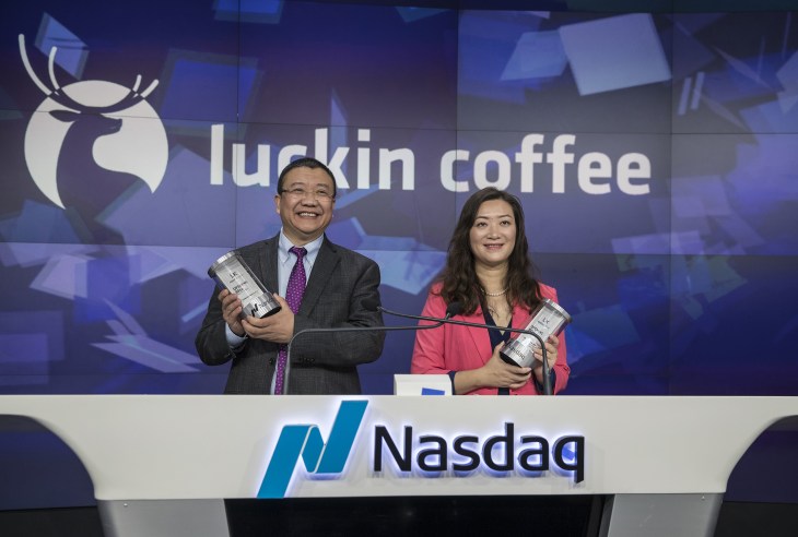 Luckin Coffee Debuts Initial Public Offering At Nasdaq MarketSite