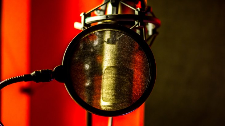 Condenser microphone for recording in studio