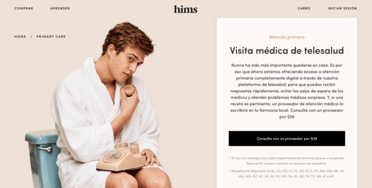 Hims & Hers launch Spanish language telemedicine providers – TechCrunch