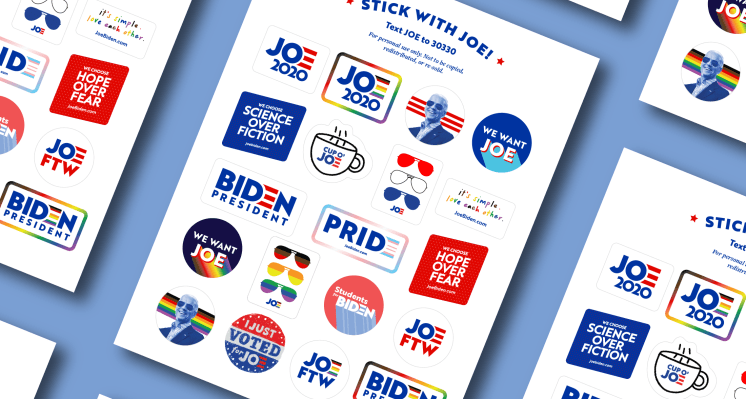 Biden campaign releases a flurry of digital DIY projects and virtual banners. Yes, there are Zoom backgrounds thumbnail