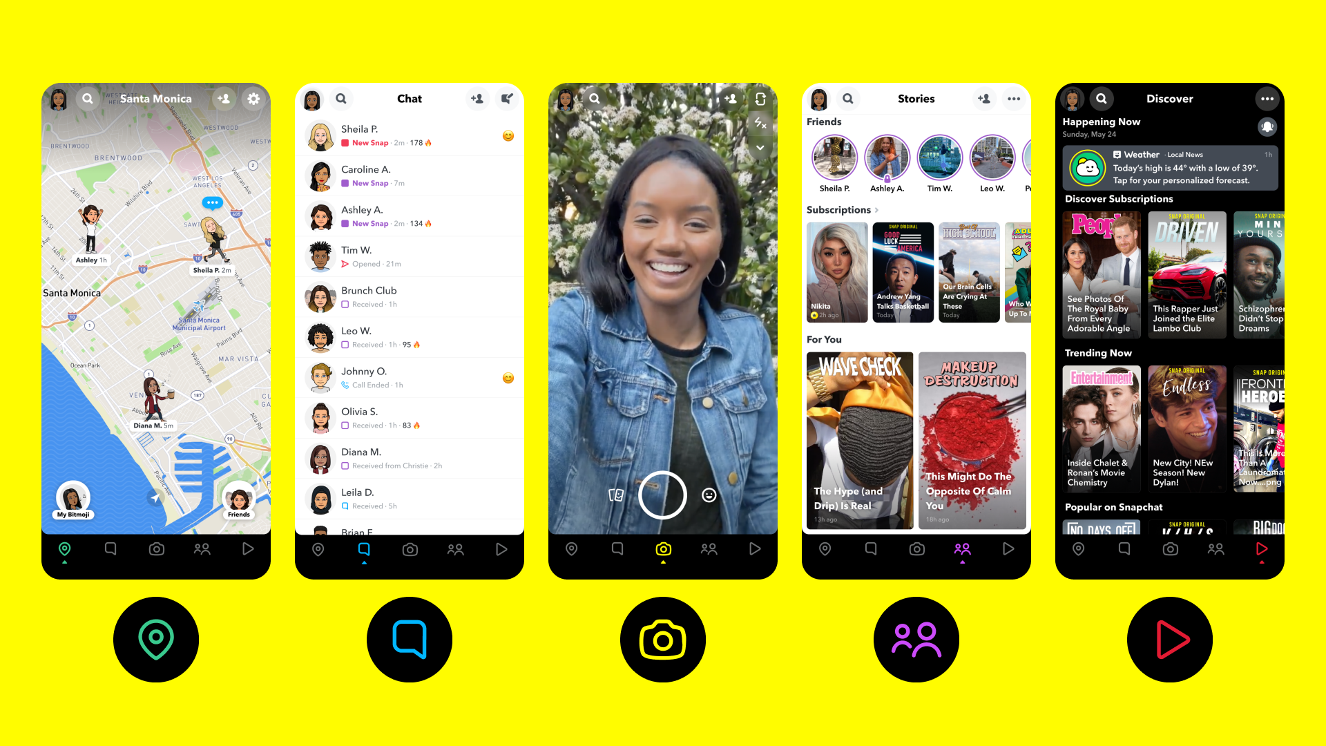 Snapchat redesigns its app with new action bar | TechCrunch