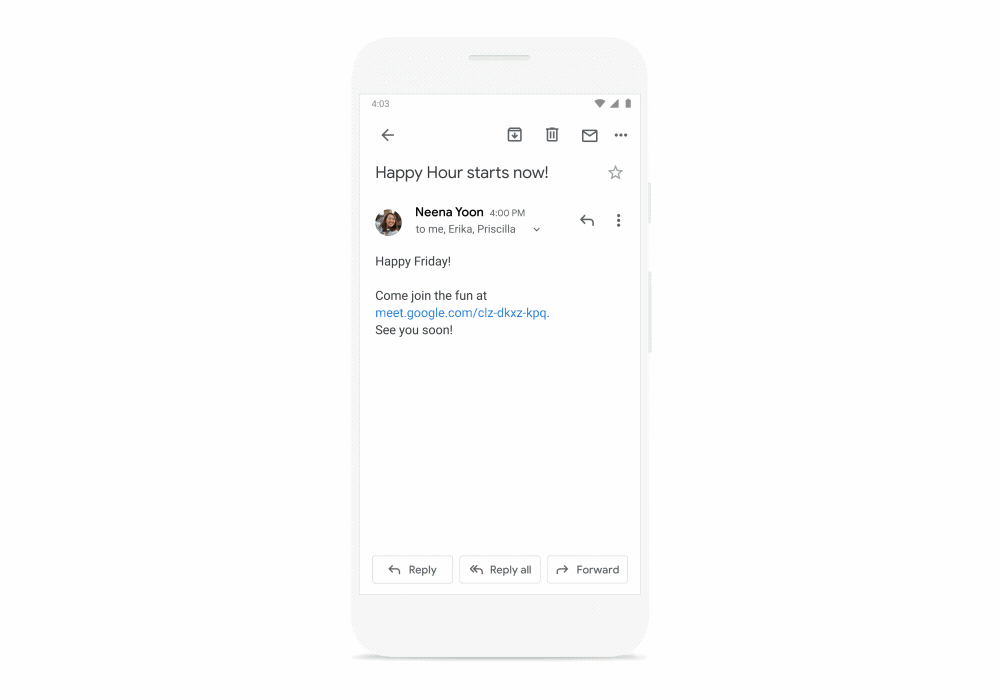 Google brings Meet to Gmail on mobile