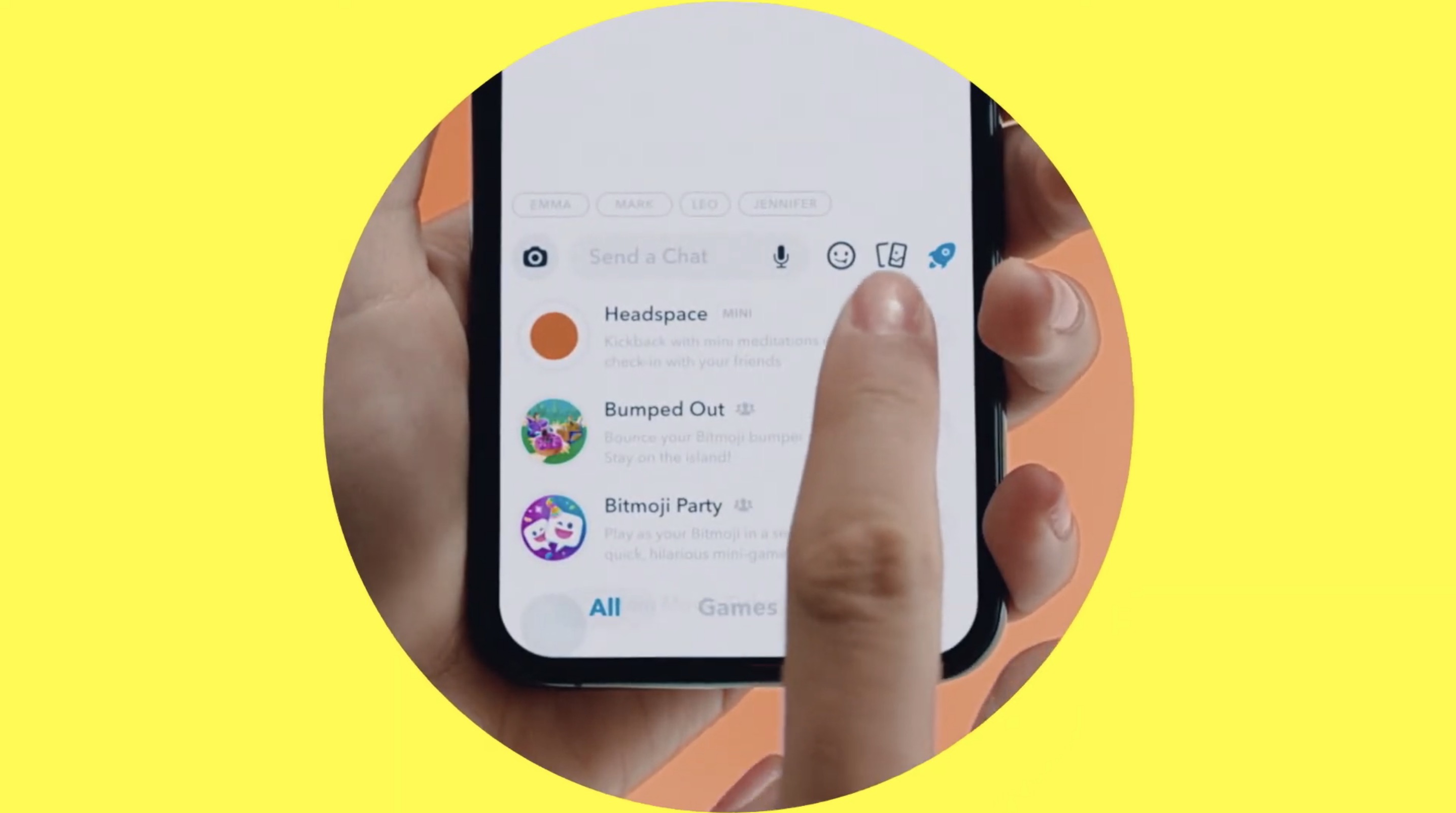 Snapchat Debuts Minis Bite Sized Third Party Apps That Live