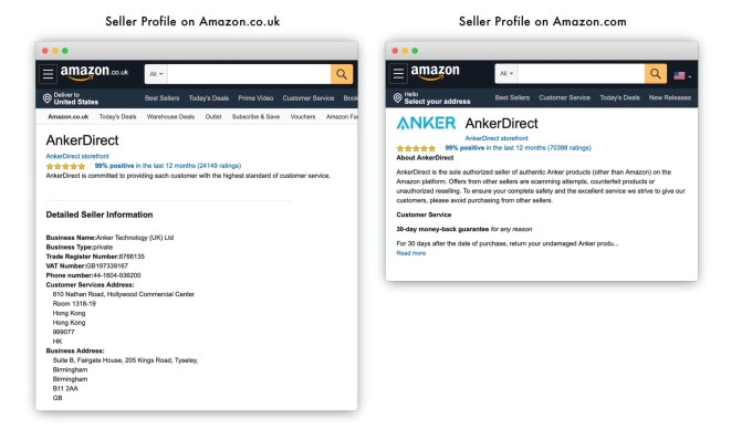 Amazon U S Sellers Will Have To Display Their Name And Address
