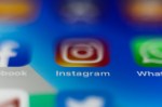 Instagram logo displayed on smartphone