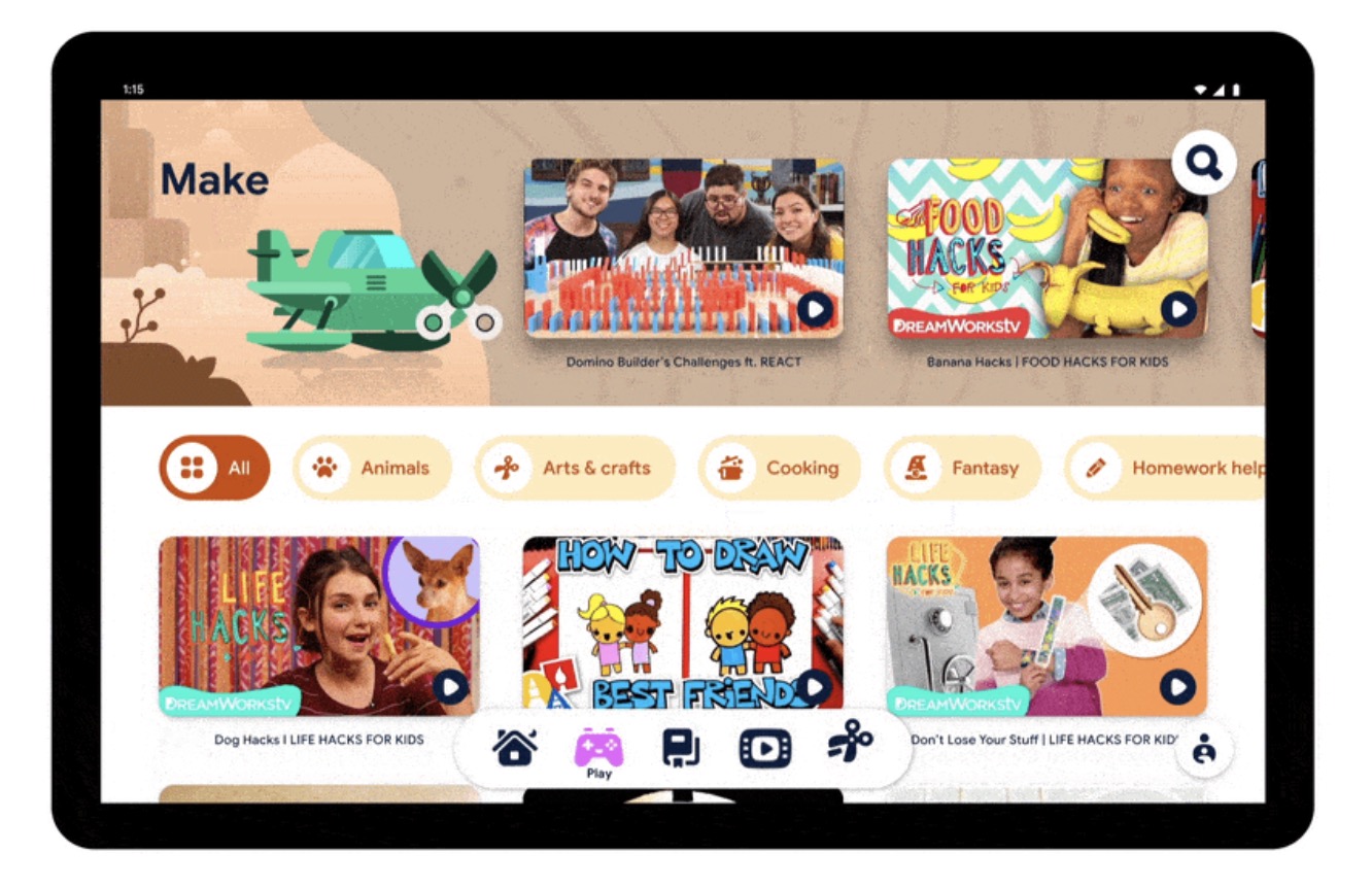 Google Kids Space dedicated mode launched for Android tablets