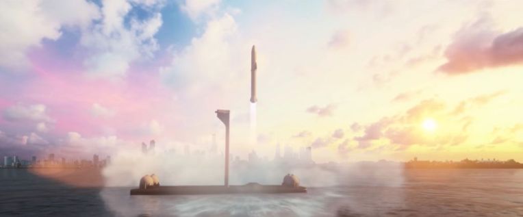 SpaceX строит первый космодром в океане, запуски с которого состоятся в следующем году