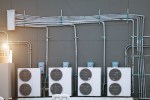 Air conditioner ventilation installation system in building