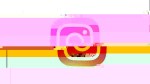 instagram logo with glitch