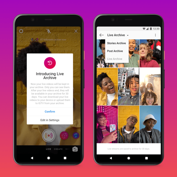Instagram extends time limits on live streams to 4 hours, will soon support archiving
