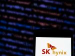In this photo illustration, the SK Hynix Semiconductor company logo seen displayed on a smartphone SK Hynix Inc. is a South Korean memory semiconductor supplier of dynamic random-access memory chips and flash memory chips.