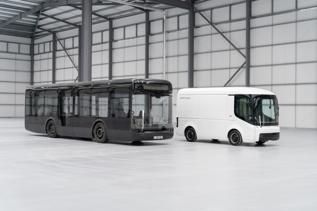 Arrival is on track to begin production of its electric bus and van next year