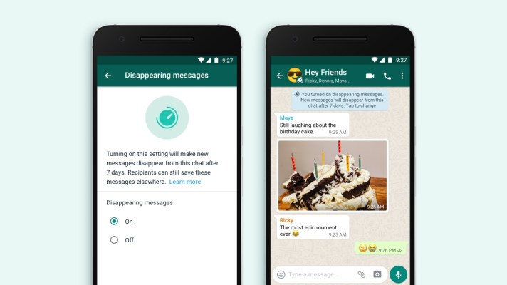 WhatsApp now lets you post ephemeral messages, which disappear after 7 days – TechCrunch