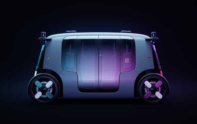 Zoox autonomous vehicle reveal side