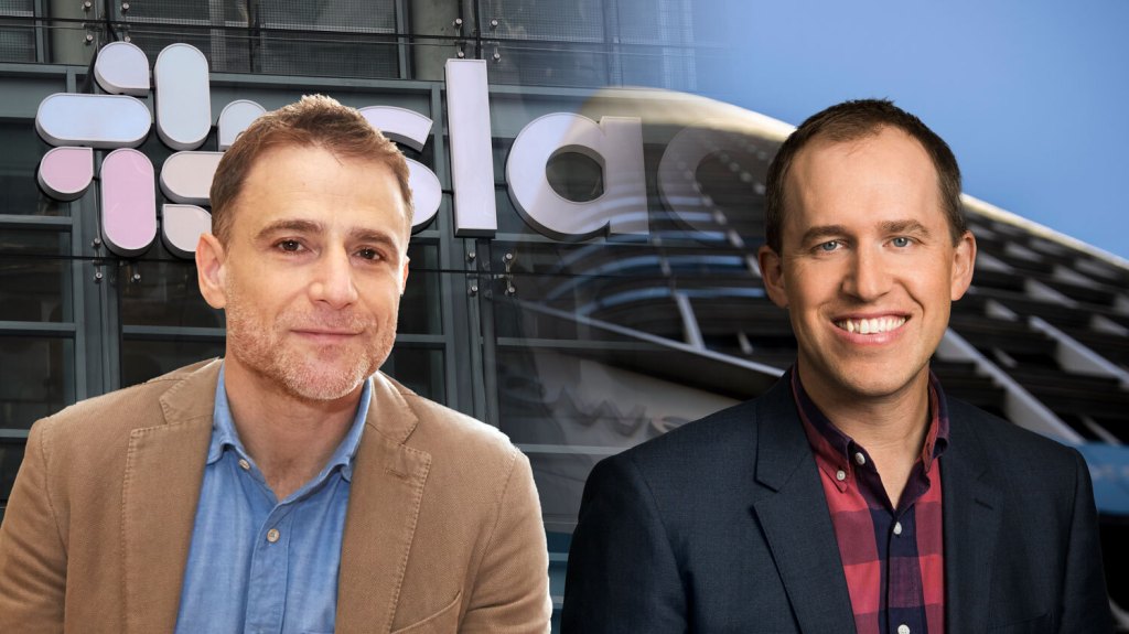 Stewart Butterfield, CEO Slack and Bret Taylor, president and COO of Salesforce