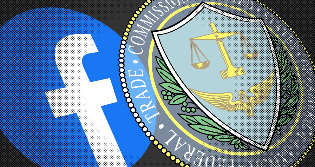 Facebook logo and FTC seal